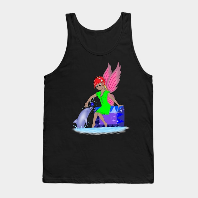 Sapphire Crystal Fairy Tank Top by MelanieJeyakkumar